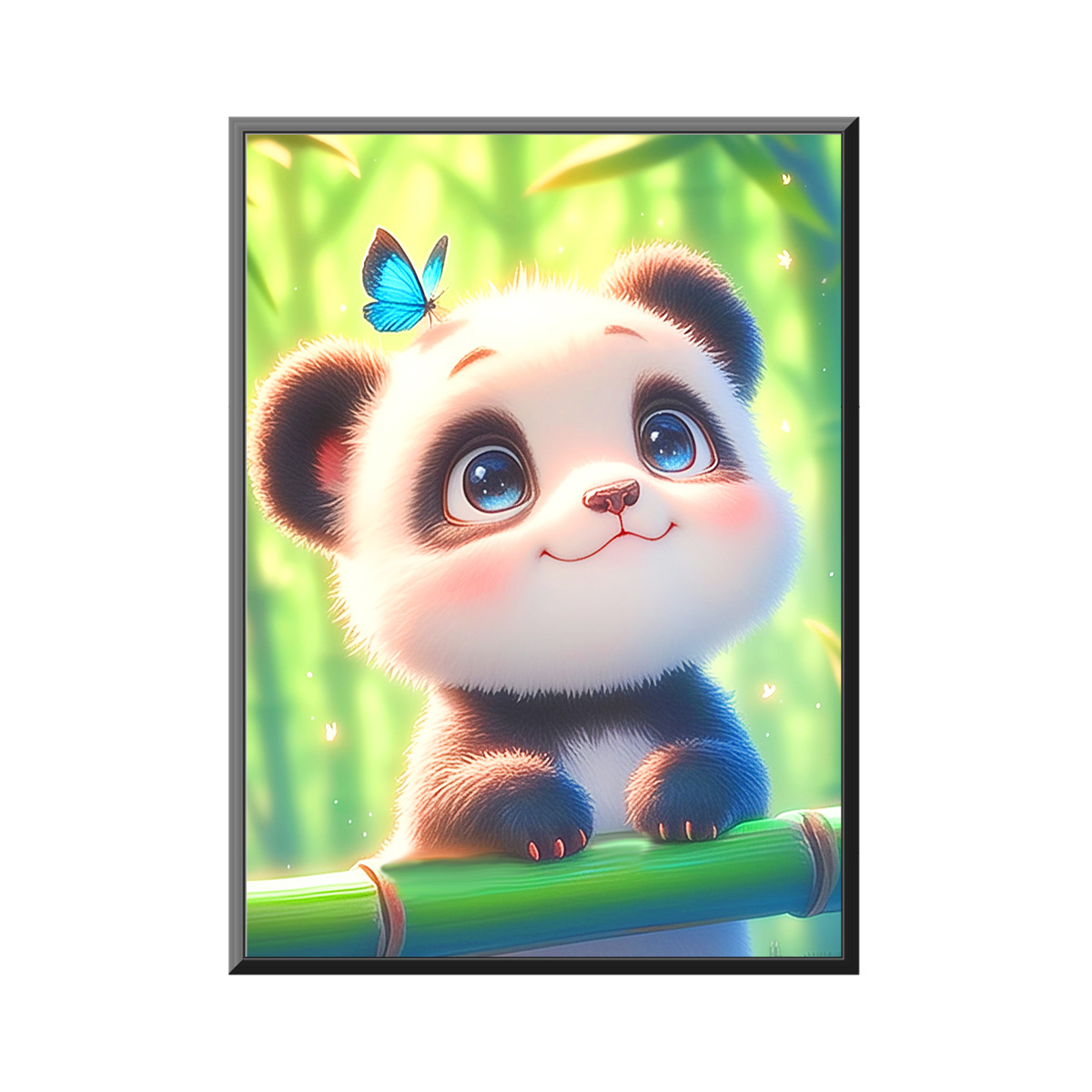 [Algodón importado] Mona Lisa Real Cutie Panda nuevo sistema de curación de animales bordado de hilo a mano image 5