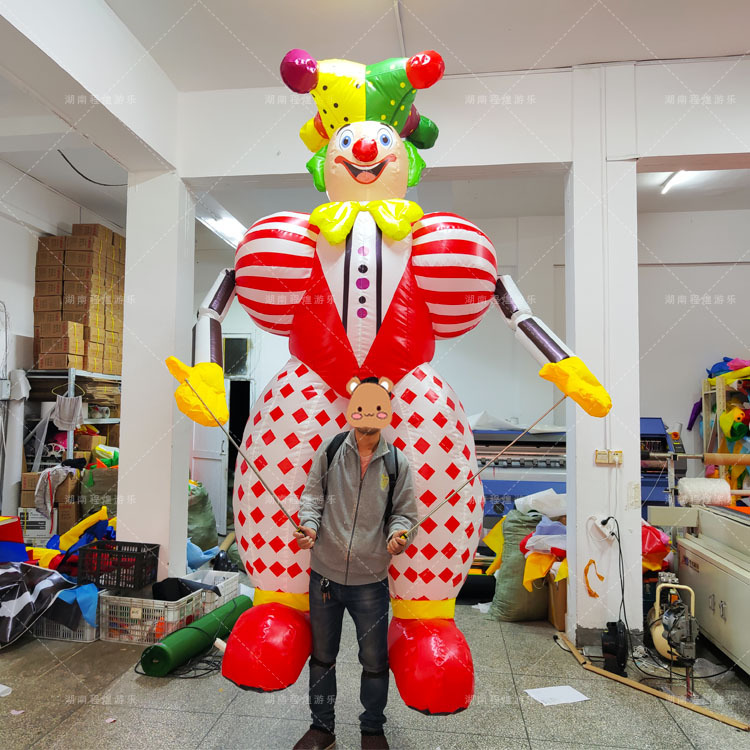 Modelo Inflable de Payaso Caminante Inflable con Aire para Eventos y Aperturas Comerciales