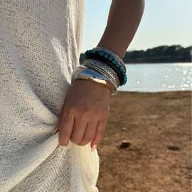 复古波西米亚个性古风配饰女款异域民族风手链新中式多层叠戴手镯