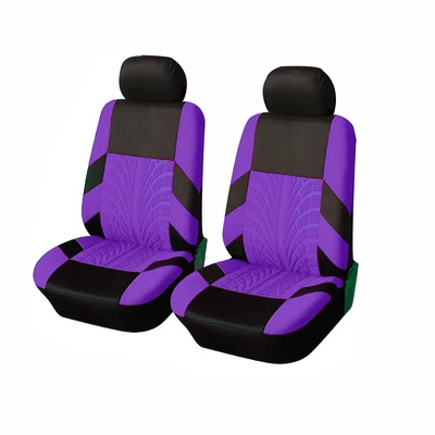 3D Tire Pattern Seat Cover Set: Seat cushion, seat cover - purple-4-piece-set-two-seats