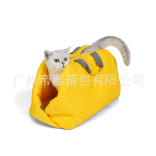 厂家直销冬季保暖绣花猫包外出便携手提斜挎包小型犬窝可折叠