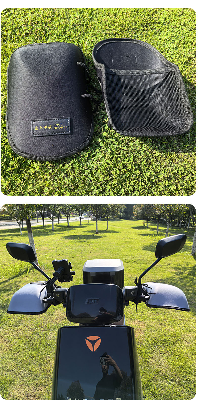 Electric Vehicle Gloves Summer Sun Protection Battery Motorcycle Handlebar Cover Sunshade Windproof Electric Vehicle Waterproof Three-Dimensional Hand Guard