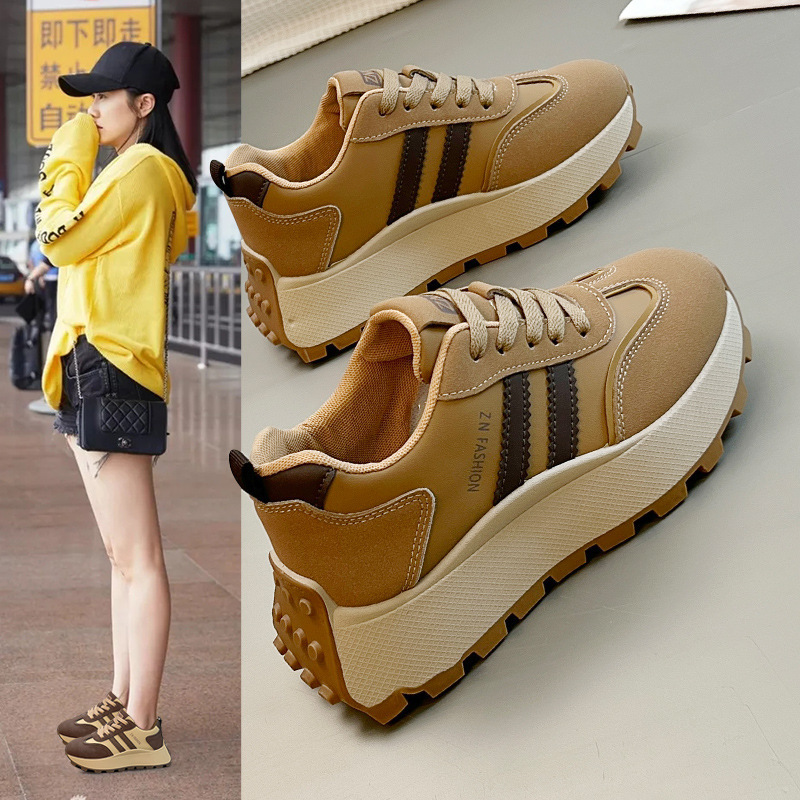 White Sneakers 2026 Autumn and Winter New Style Forrest Gump Shoes Fashionable Slimming Trendy Versatile Casual Sneakers for Women Am1086