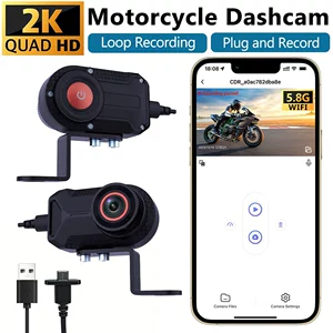 Motosiklet Elektrikli Velosiped Qeydedicisi HD Su Keçirməyən Wifi Mobil Kamera