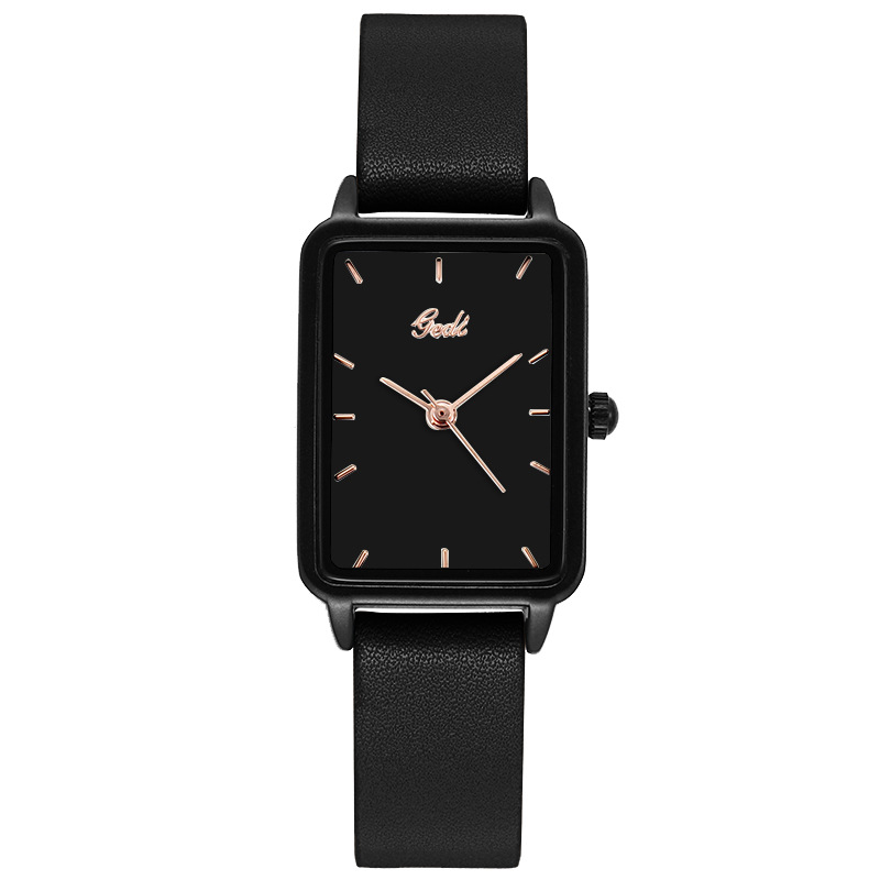 歌迪gedi韓国版シンプル学生時計洗練された小型方形石英腕時計女性の小衆腕時計卸売り