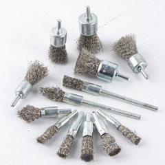 不鏽鋼絲筆刷 鋼絲輪刷 鋼絲磨頭 不鏽鋼拋光刷 電磨筆刷 柄6MM