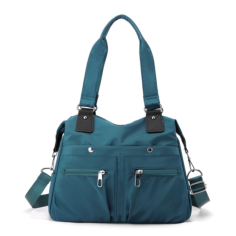 Bolso de mano informal ligero, bolso de lona de gran capacidad para ir al trabajo, bolso cruzado de tela Oxford de moda, bolso de nailon