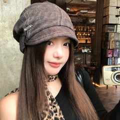 日系素颜堆堆帽女秋冬慵懒风街头冷帽休闲百搭显脸小护耳堆堆帽子