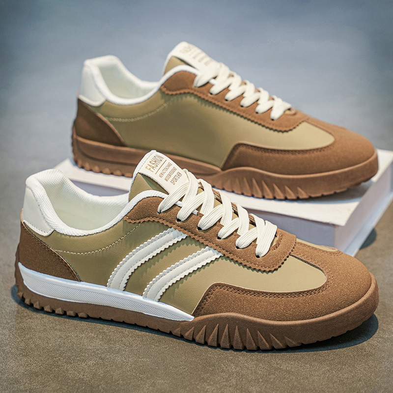 Zapatos de entrenamiento retro de primavera 2026 nuevos zapatos de hombre moda versátil zapatos casuales zapatos de patinaje plano bajo