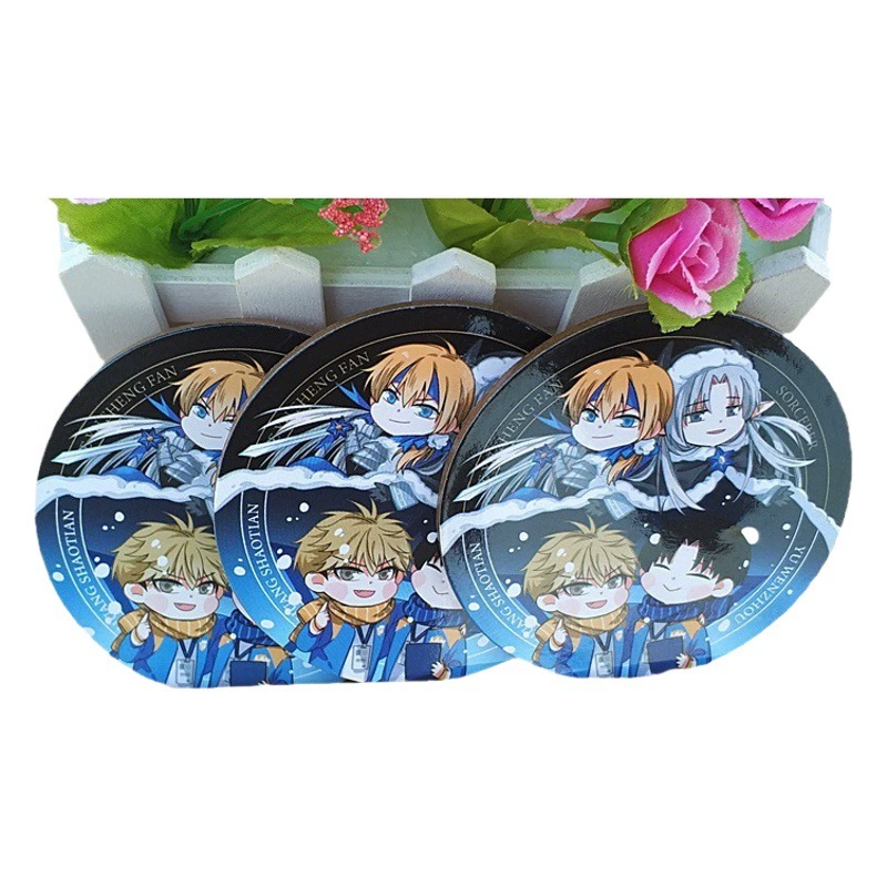 Заводская поставка Аниме Coaster Cork MDF Coaster Placemat Теплоизоляционный коврик Coaster Картонная целлюлоза Coaster Оптовая