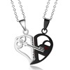 Brainteaser heart shaped for beloved, necklace, accessory for St. Valentine's Day, wholesale