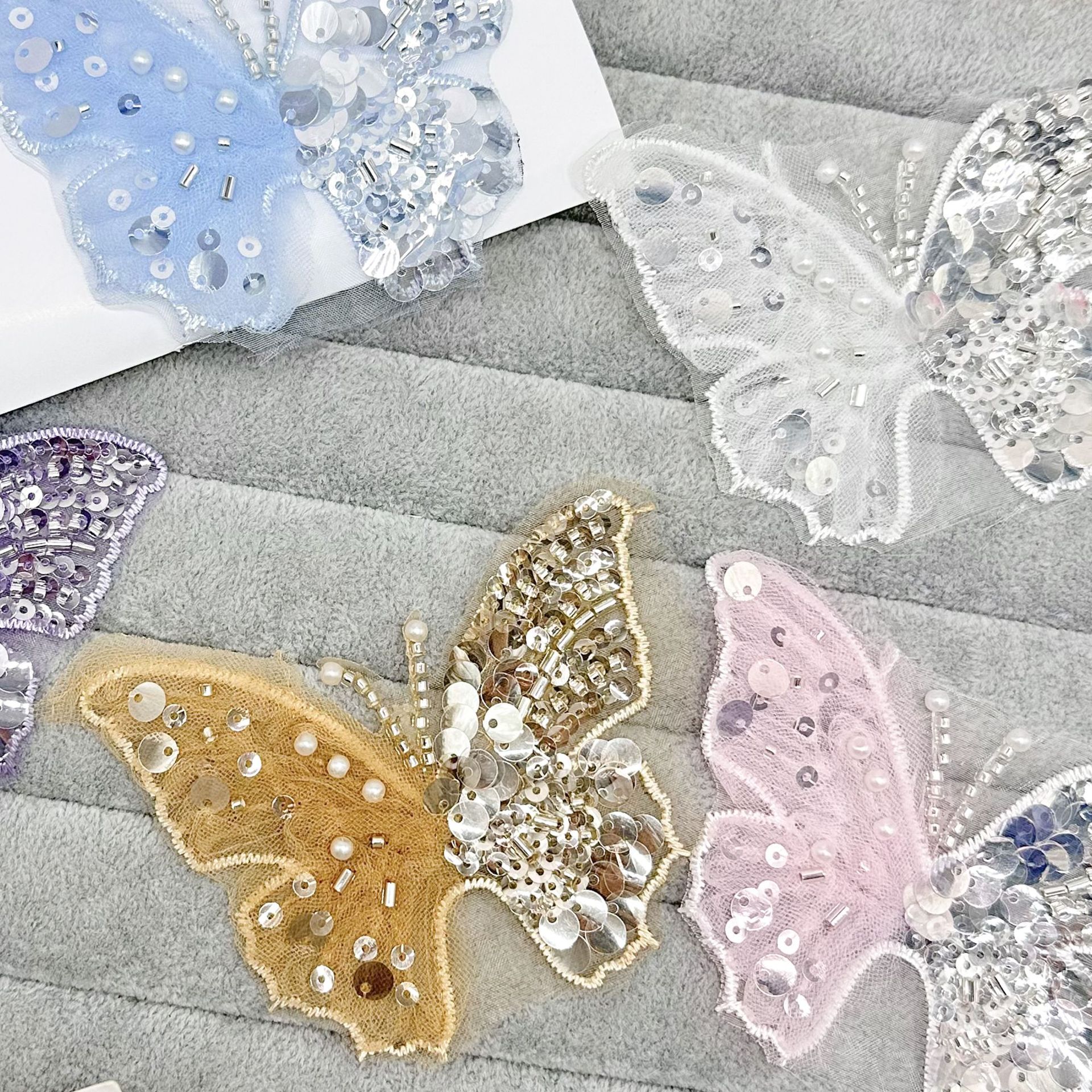 Año Nuevo flores para niñas adornamiento de cabello para niños ropa Han Tang con flores de tela pegada ropa tocado zapatos sombreros materiales decorativos image 4