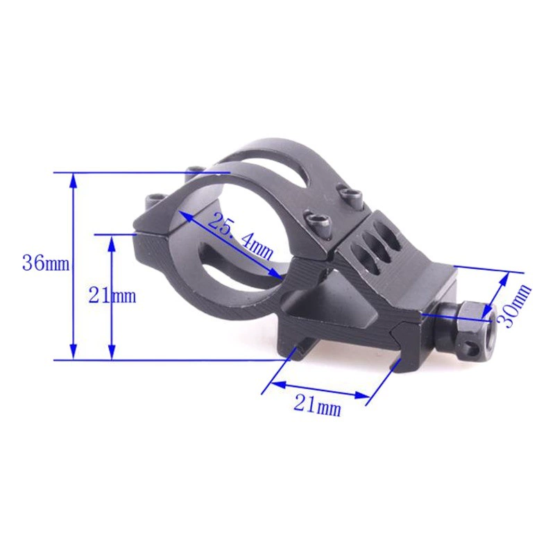 Трансграничный T2008 зажим для трубы с кривым горлом лазерный прицел кронштейн фонарик зажим для трубы Кронштейн фиксированная базовая карта