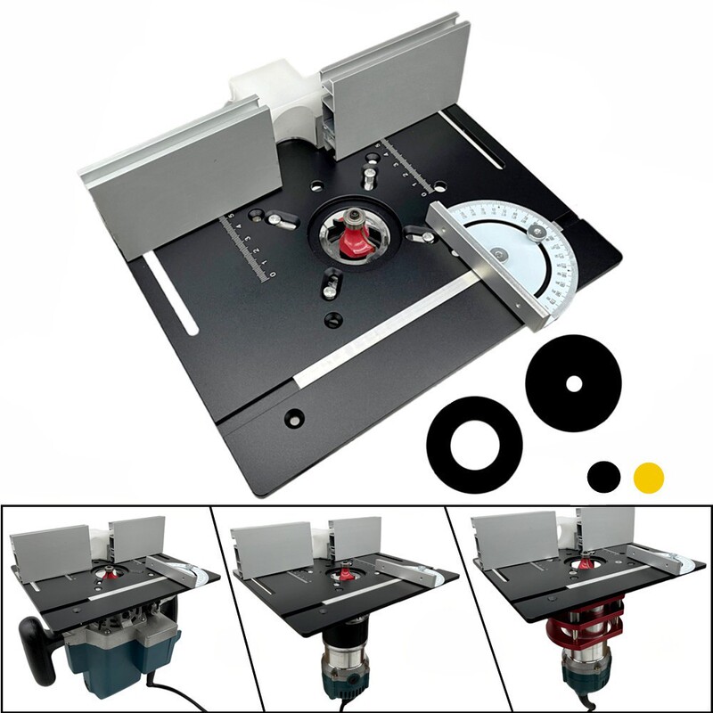 Woodworking Aluminum Alloy Inverted Workbench, Electric Wood Router Table Surface, Guide Rail, Edge Trimming Machine, Large Router Table Surface, S8 Board