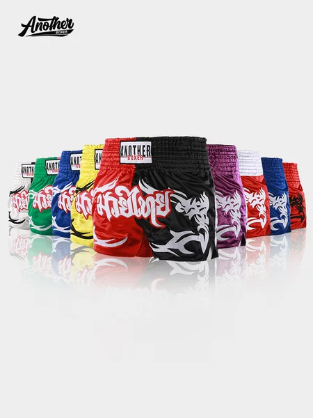 2026 New Boxing Shorts Muay Thai Martial Arts Self-Defense Combat Training Wear Martial Arts Uniform Multi-Color Patchwork