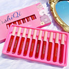 Lip gloss, matte set, 10 pieces, suitable for import, translucent shading