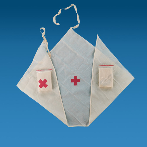Cotton Triangular Bandage Red Cross Triangular Gauze Training Medical Staff Exam First Aid Kit Compatible Student School Nurse