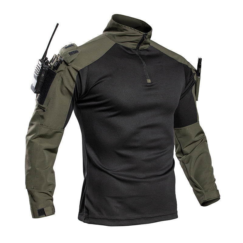 Outdoor G4 Frog Suit Stand Collar Camouflage Sweatshirt Men's Tactical Summer Long Sleeve Casual Sports Breathable Training Wear Outdoor G4 Frog Suit Stand Collar Camouflage Sweatshirt Men's Tactical Summer Long Sleeve Casual Sports Breathable Training Wear