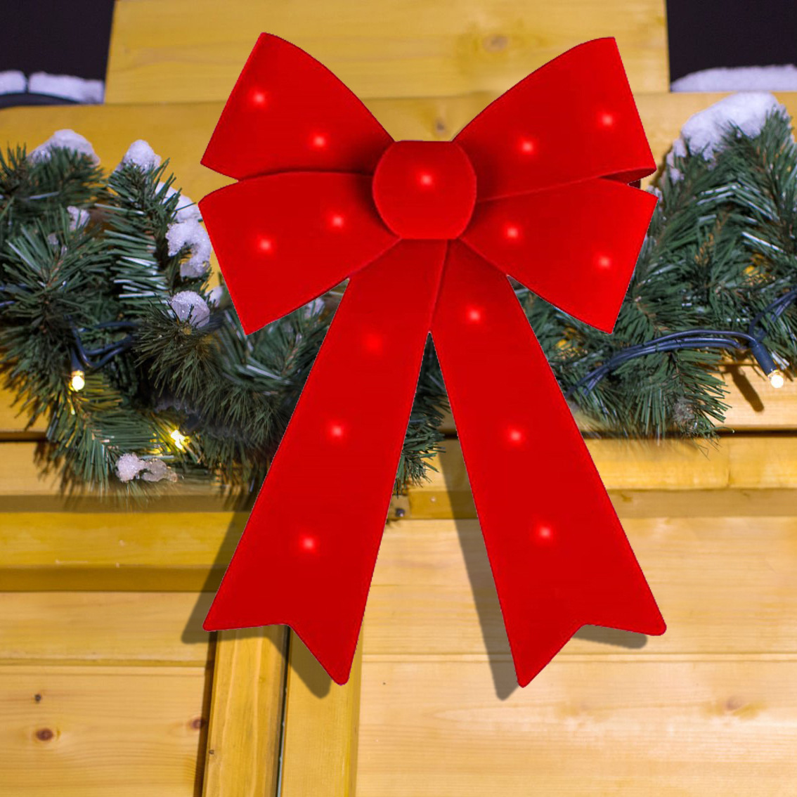 Navidad con lámparas fabricantes de arco PVC navideño arco navideño decoración navideña colgante fabricantes al por mayor