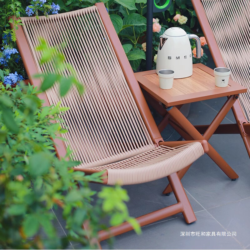 Recliner Chair, New Chinese-Style Simple Home Leisure Chair, Adult Nap Chair, Outdoor Rattan Chair, Three-Piece Set Recliner Chair, New Chinese-Style Simple Home Leisure Chair, Adult Nap Chair, Outdoor Rattan Chair, Three-Piece Set