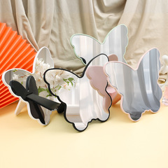 New Desktop Butterfly Makeup Mirror for Girls, Reusable Makeup Mirror for Dorms, Portable and Storage, LOGO Printing Mirror