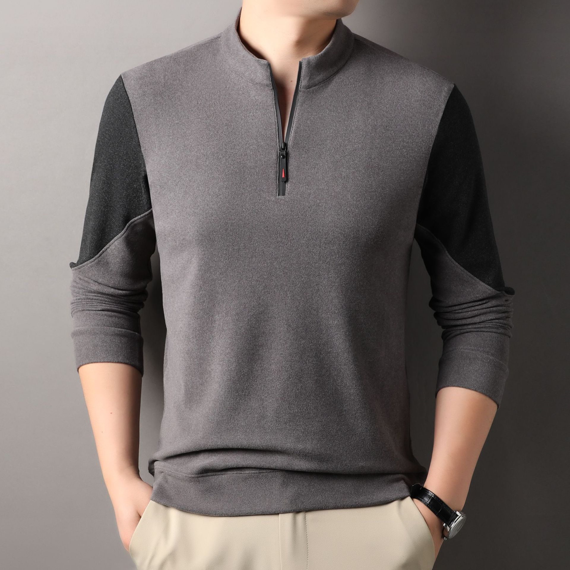 Velvet autumn warm base sweatshirt