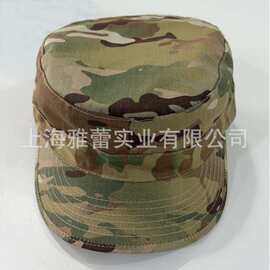 CP美式迷彩鸭舌帽出口欧美平顶军帽定制迷彩帽源头工厂帽子订做