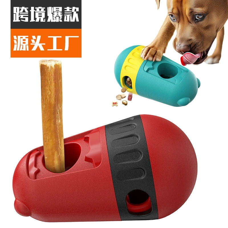 Поставки для домашних животных Трансграничные креативные укусы новые взрывные модели Amazon с медленным пропущением еды шарик закусочной палочки фиксатор щенка
