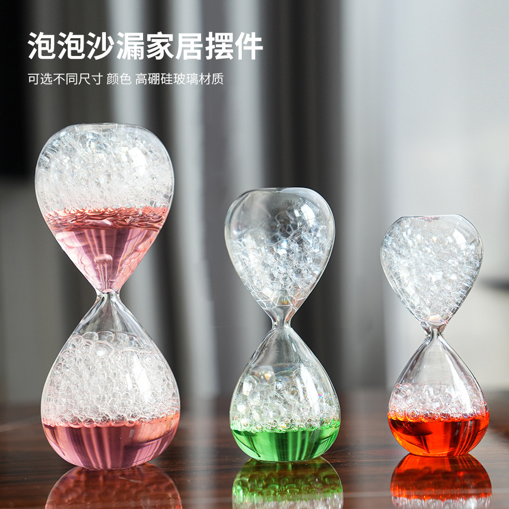 Burbuja creativa sueño burbuja reloj de arena puff señorita cantando reloj de arena multicolor para la selección