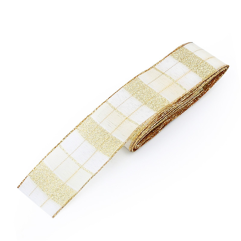 4cm de ancho AliExpress Navidad tejido Jacquard cinta de tela muñeco de nieve en ambos lados del árbol de Navidad cinta de alambre 2 yardas