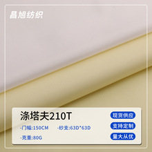 厂家供应210T涤塔夫 高档西装服装里料口袋布挡风被涤纶面料