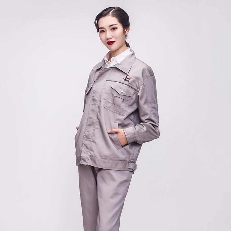 Sinopec 石油綿作業服メンズ春と秋の純綿耐摩耗性厚みのある自動車修理服工場エンジニアリング溶接服|undefined