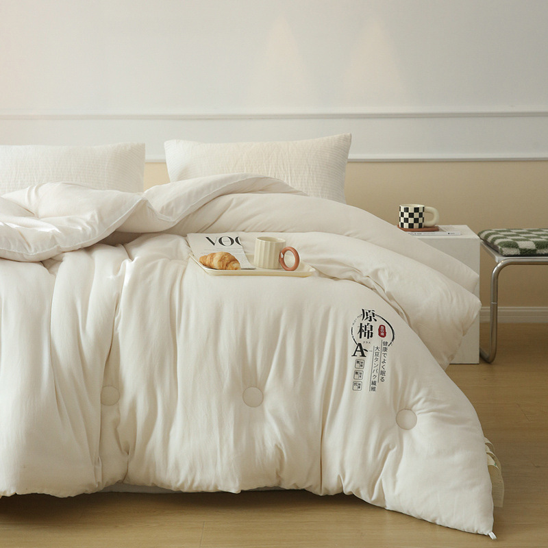 Exported to Japan Foreign Trade Japanese-Style Raw Cotton Soybean Maternal and Infant Grade Antibacterial Autumn and Winter Quilt Core Thickeneded Warm Bedding