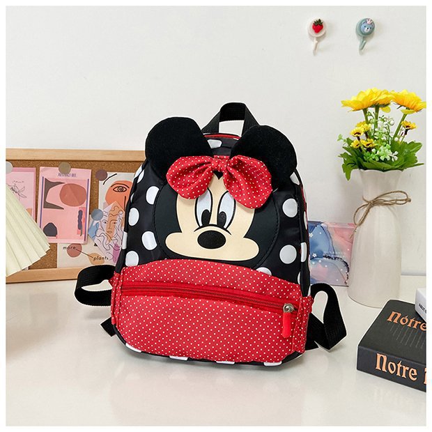 Minnie Mouse Backpack - Kawaii Pink Schoolbag for Kids
