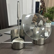 爆款不漏油不漏水201不锈钢汤勺架托锅盖厨房收纳饭勺置物盘菜板