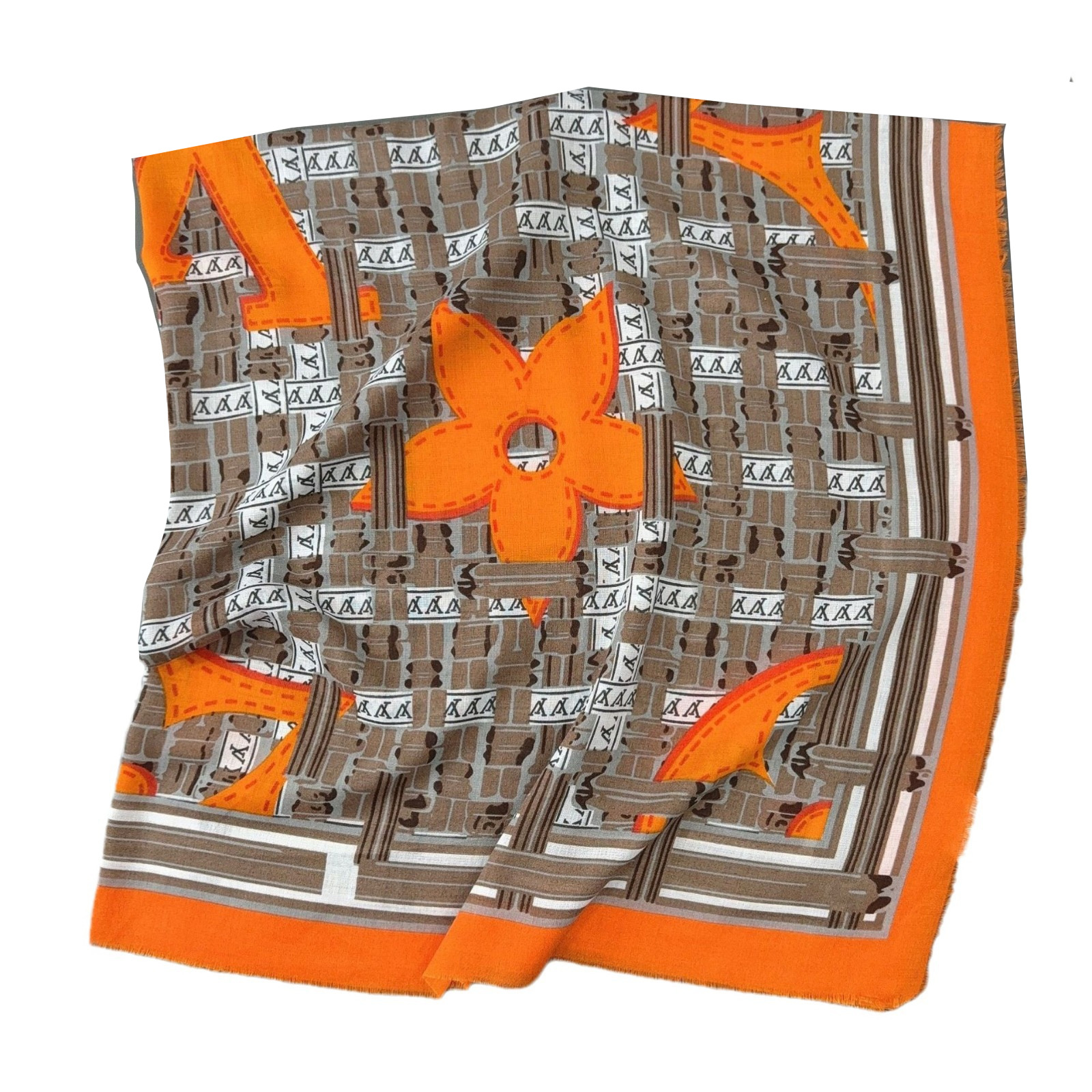 Nueva moda caliente bufanda impresa suave algodón Lino sensación señora chal elegante temperamento decorativo cuadrado bufanda en stock