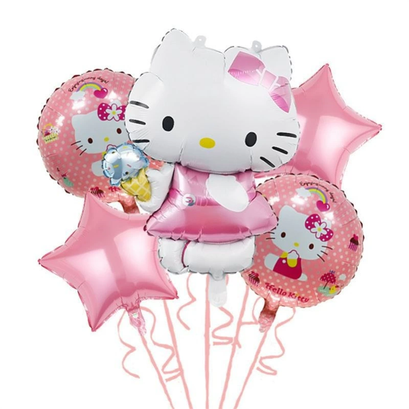 Hello Kitty, баллон для подруги на День Святого Валентина, букет, handmade DIY