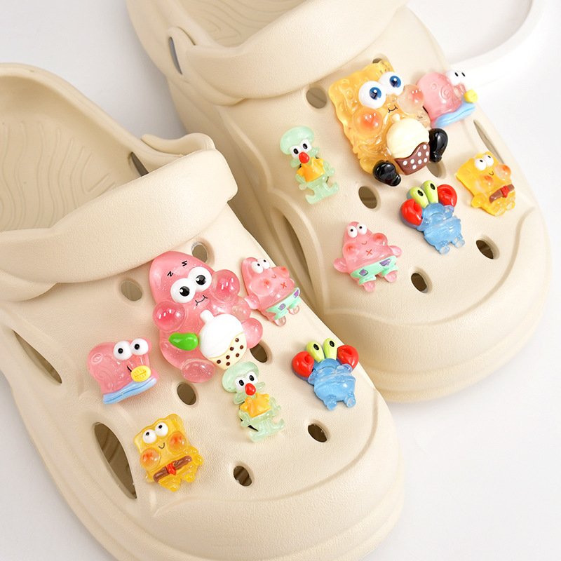 Crocs Accessories Shoes Flower Garden Shoes Shoe Buckle Accessories Accessories Decoration Cute DIY Spongebob Accessories
