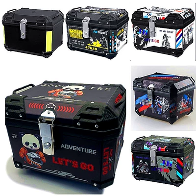45 liters large motorcycle trunk non-aluminum alloy trunk large capacity battery electric car trunk electric motorcycle detachable
