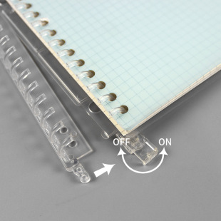 Loose-Leaf Binding Strip 20/26 Holes 30-Hole Binder A5/B5 Book Stationery Accessories Scissor-Type Opening and Closing Loose-Leaf Ring