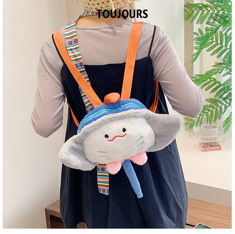 Cartoon plush toy backpack, new autumn and winter style, cute and girlish girl backpack, fashionable storage small backpack wholesale undefined