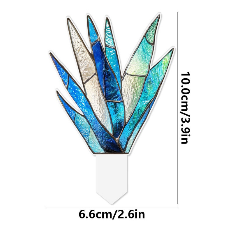 跨境新款2D亚克力盆栽花盆栽装饰插件户外草坪装饰植物摆件|undefined