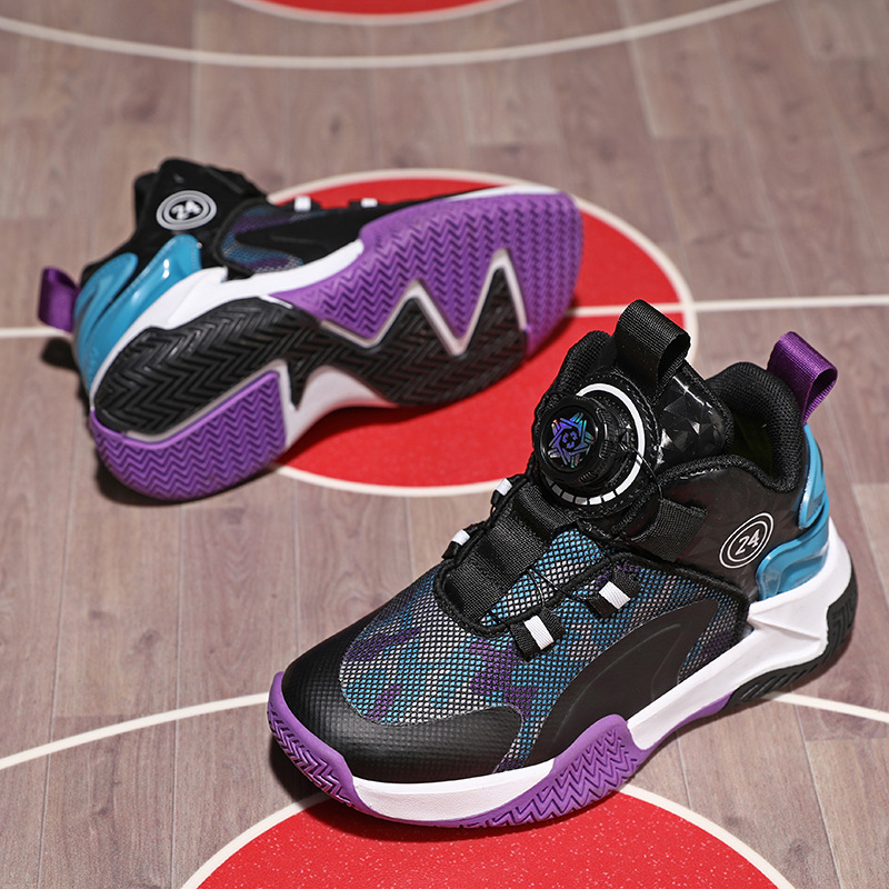 Kinder Basketballschuhe Mit Drehverschluss Für Jungen Und Mädchen_voghion.com