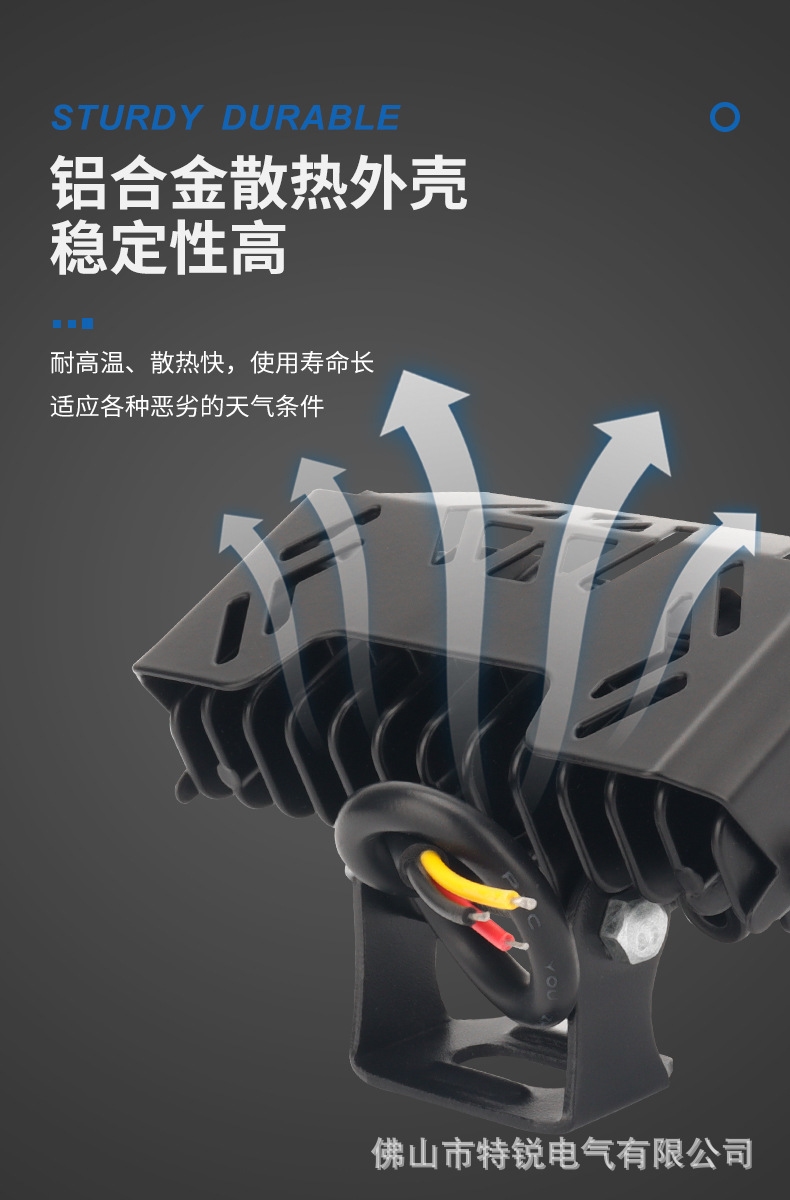 Cross-border in stock motorcycle LED spotlights electric car three-eye spotlights modified car high-power headlights
