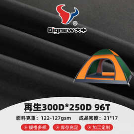 再生300D*250D牛津布背包箱包面料帐篷布涤纶手袋布96T弹丝牛津布