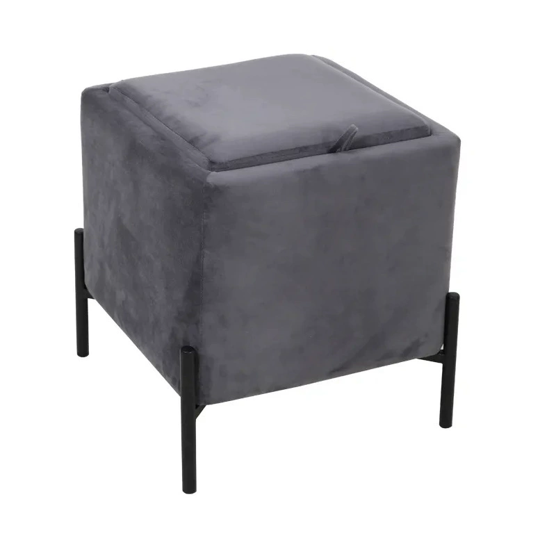 Табурет Домашний стул для смены обуви Nordic Маленькая скамья Железный Маленький стул Гостиная Диван Табурет Простой низкий табурет на заказ