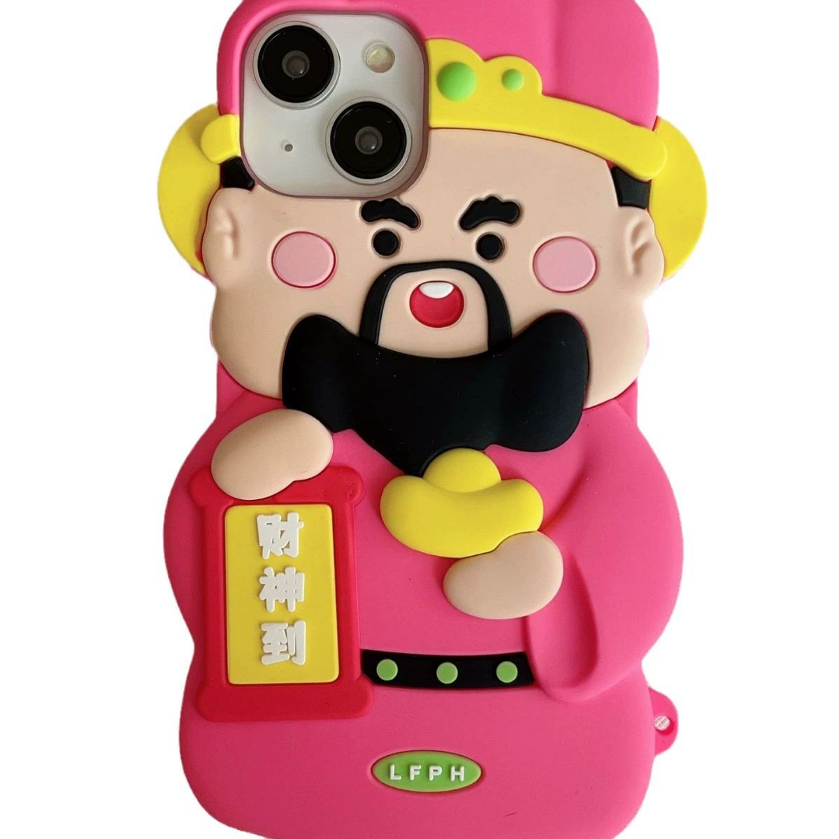 Яблоко, мультяшный iPhone 14, совместимый трехмерный силиконовый телефон, iPhone