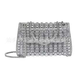 跨境爆款女士手提包链晚装包闪亮水晶钻肩带包手拿包婚礼派对