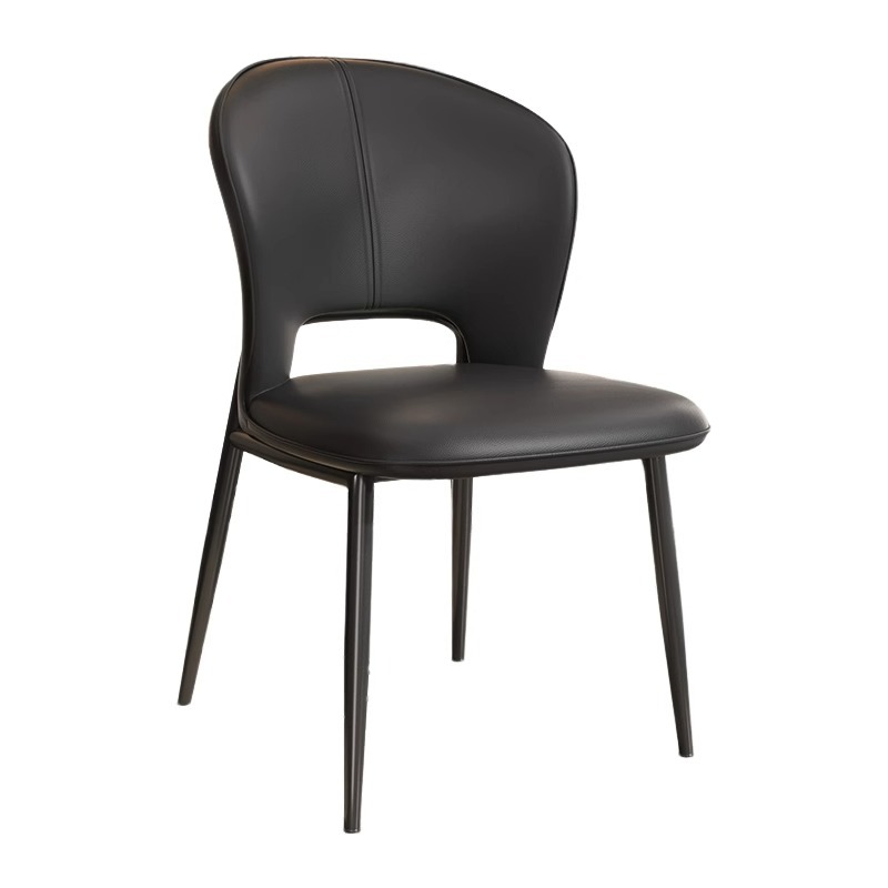 Mesa y silla de comedor de alta sensación, silla de comedor de lujo ligera para el hogar, fábrica de sillas de comedor para el dormitorio, sillas de vestir con respaldo