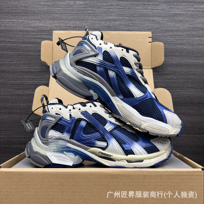 跨境专供毒家现货25ss纯原版本巴黎B家涂鸦做旧休闲运动鞋|undefined